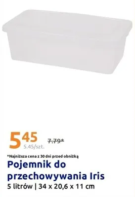 Pojemnik do przechowywania Iris 5 l promocja w Action