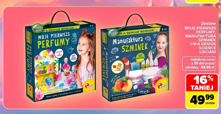 Zestaw Manufaktura szminek I'm a Genius Science Lisciani promocja w Carrefour