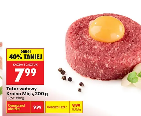 Tatar wołowy promocja w Biedronka