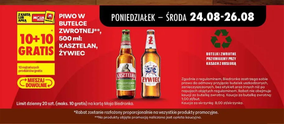 Piwo Żywiec promocja w Biedronka