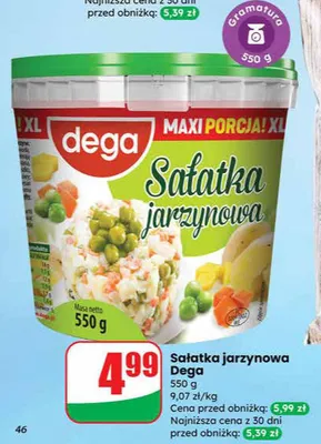 Sałatka jarzynowa promocja w Dino