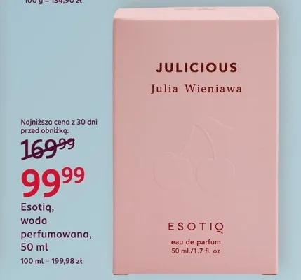 Woda perfumowana Julicious promocja w Rossmann