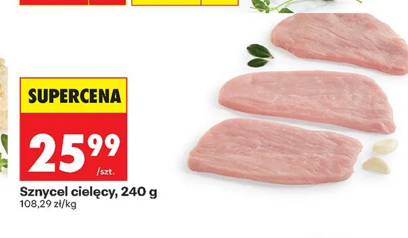 Sznycel cielęcy promocja w Biedronka