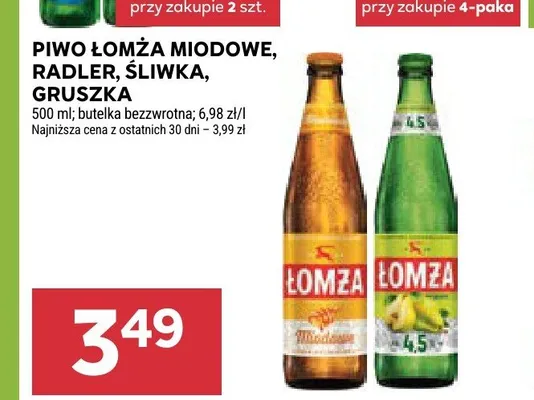 Piwo Łomża Radler promocja w Stokrotka
