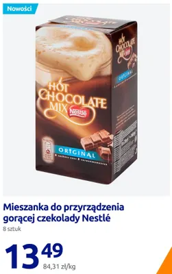 Mieszanka do przyrządzenia gorącej czekolady Nestlé promocja w Action