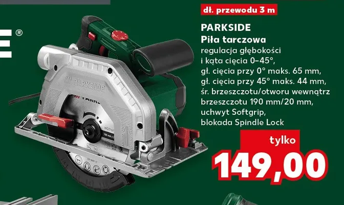 Piła tarczowa Parkside promocja w Kaufland