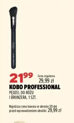 Pędzel do różu i bronzera Kobo Professional promocja w Drogerie Natura