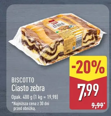 Ciasto Zebra promocja w Aldi