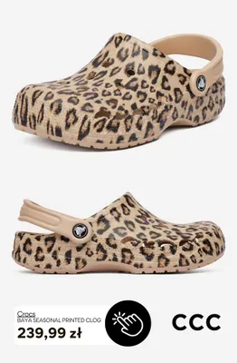 Klapki Crocs Baya Seasonal Printed Clog promocja w CCC