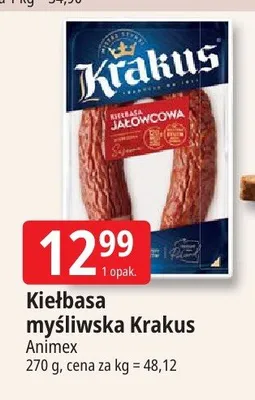 Kiełbasa myśliwska Krakus promocja w Leclerc