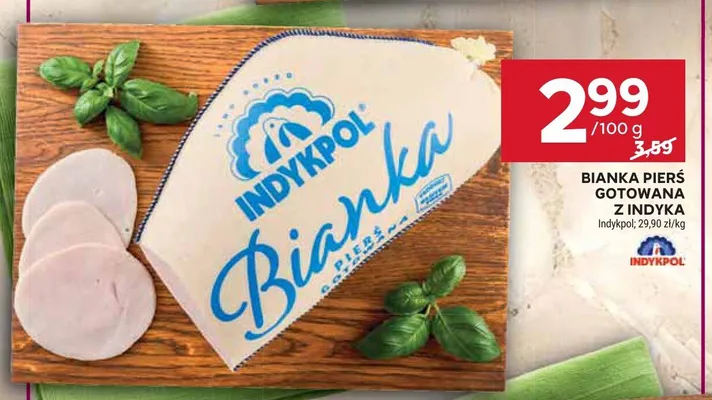 Bianka pierś gotowana z indyka Indykpol promocja w Stokrotka