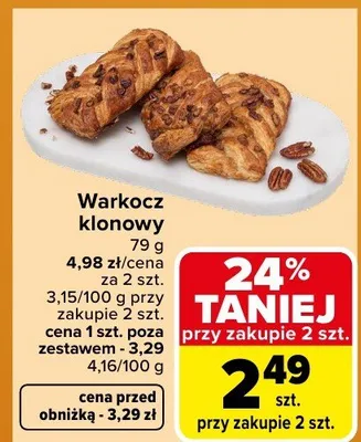 Warkocz klonowy promocja w Carrefour Market