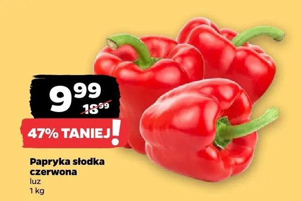 Papryka słodka czerwona luz promocja w Netto