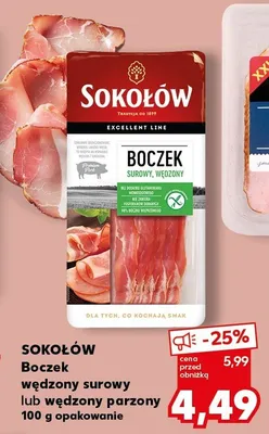 Boczek wędzony parzony promocja w Kaufland