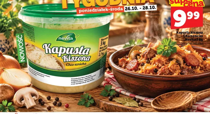 Kapusta kiszona Charsznicka Nevita promocja w TOPAZ