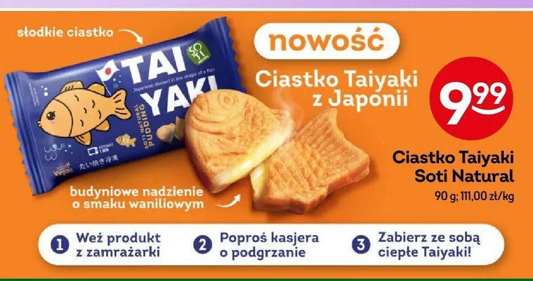 Ciastko Taiyaki Soti Natural promocja w Żabka