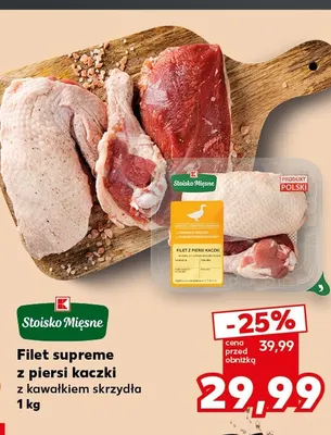 Filet supreme z piersi kaczki z kawałkiem skrzydła Stoisko Mięsne promocja w Kaufland