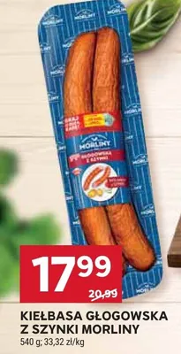 Kiełbasa głogowska z szynki Morliny promocja w Stokrotka