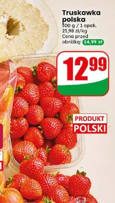 Truskawki polskie promocja w Dino