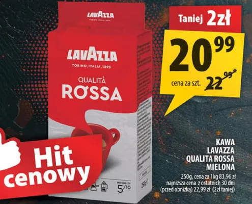 Kawa Qualità Rossa mielona promocja w Arhelan
