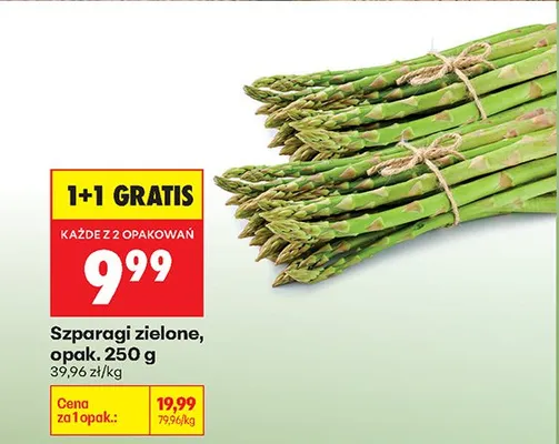 Szparagi zielone promocja w Biedronka