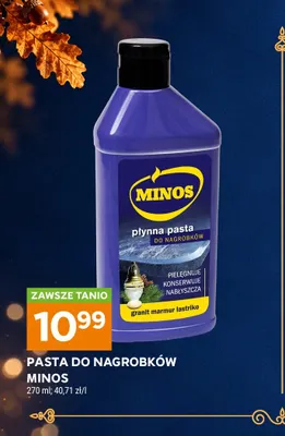 Pasta do nagrobków Minos promocja w Stokrotka