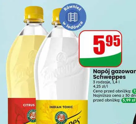 Napój gazowany Schweppes Citrus promocja w Dino
