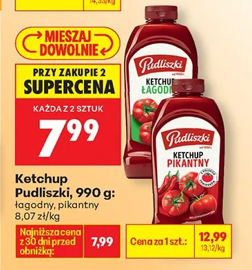 Ketchup łagodny promocja w Biedronka