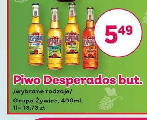Piwo Desperados Original promocja w Bliski