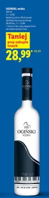 Wódka Ogiński, 500 ml promocja w Lidl