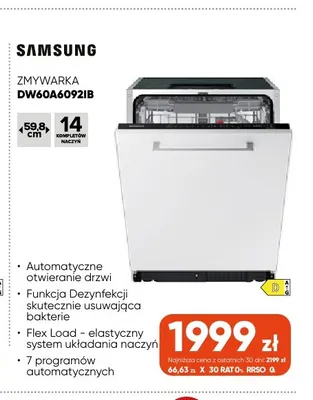 Zmywarka DW60A6092IB Samsung promocja w Max Elektro