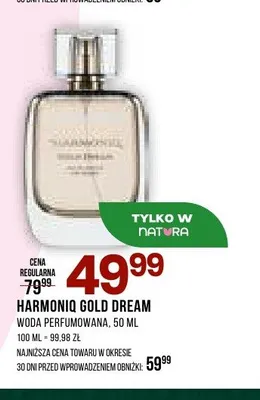 Woda perfumowana Harmoniq Gold Dream promocja w Drogerie Natura