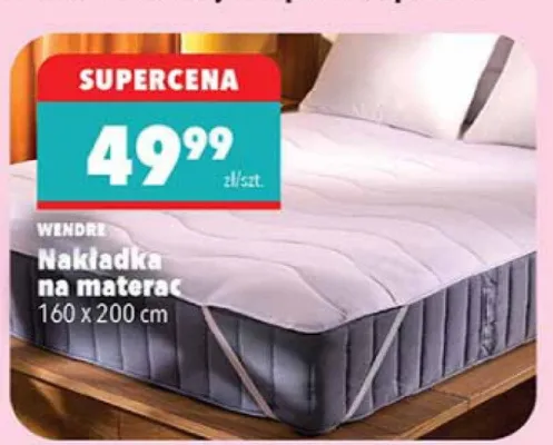 Nakładka na materac 160 x 200 cm promocja w Biedronka