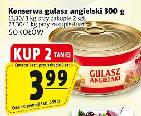 Konserwa gulasz angielski promocja w Prim Market