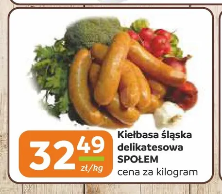 Kiełbasa śląska delikatesowa Społem promocja w Społem Częstochowa