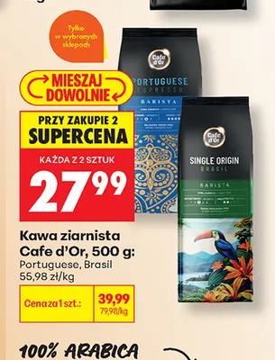 Kawa ziarnista Cafe d'Or Brasil promocja w Biedronka