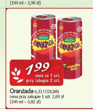 Oranżada Hellena promocja w CEZAR Delikatesy
