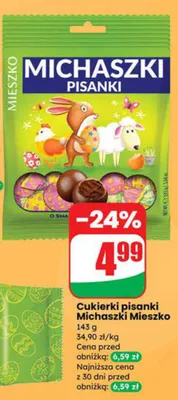Cukierki pisanki Michaszki promocja w Dino