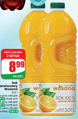 Sok pomarańczowy 3,01 l promocja w Dino