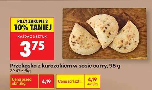 Przekąska z kurczakiem w sosie curry promocja w Biedronka