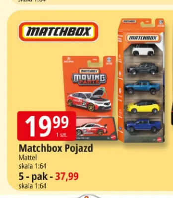 Matchbox pojazd Mattel promocja w Leclerc