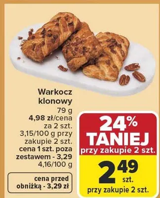 Warkocz klonowy promocja w Carrefour Market