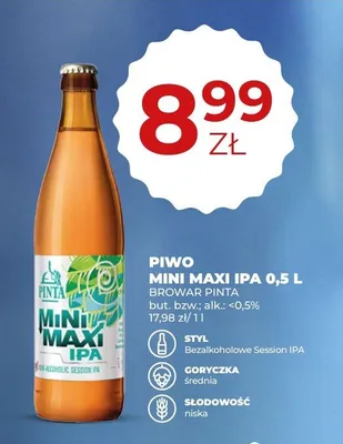 Piwo Pinta Mini Maxi IPA promocja w Duży Ben