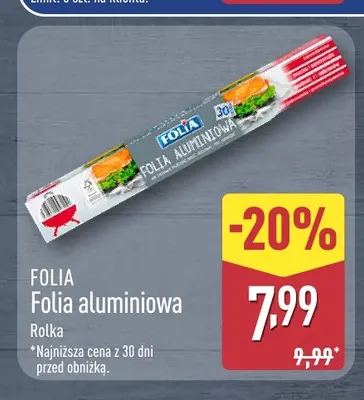 Folia aluminiowa promocja w Aldi