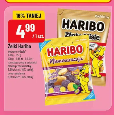 Żelki Haribo Złote Misie promocja w POLOmarket