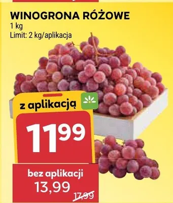 Winogrona różowe Stokrotka promocja w Stokrotka