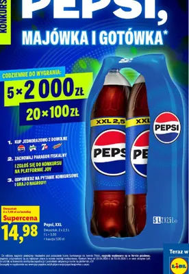 Napój gazowany XXL  promocja w Lidl