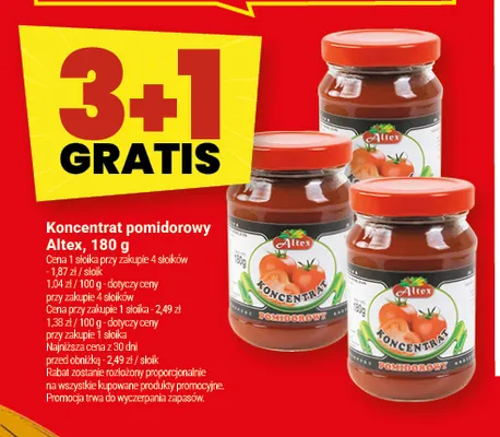 Koncentrat pomidorowy Altex promocja w Twój Market