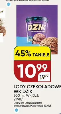 Lody czekoladowe WK Dzik promocja w Chata Polska