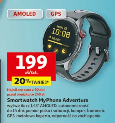 Smartwatch MyPhone Adventure promocja w Auchan